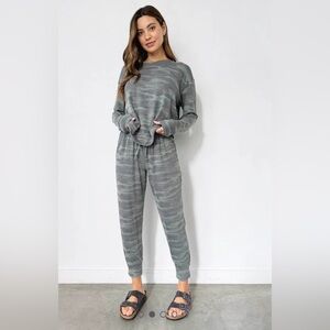 Splendid Supersoft Camo Jogger Drawstring Pockets Comfort Casual Travel‎ Relax